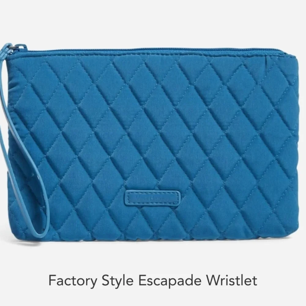 Vera Bradley Factory Style Escapade Microfiber Wristlet NWT